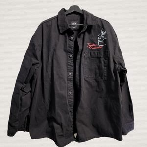 Zara oversized button up shirt
